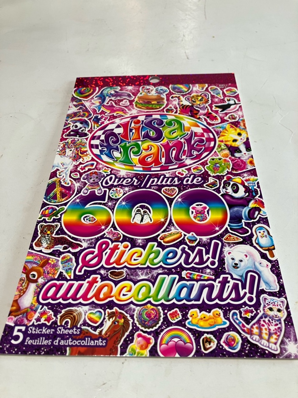 Lisa Frank | Classic Lisa Frank Sticker Book 600 Stickers 5 Sheets NWT
